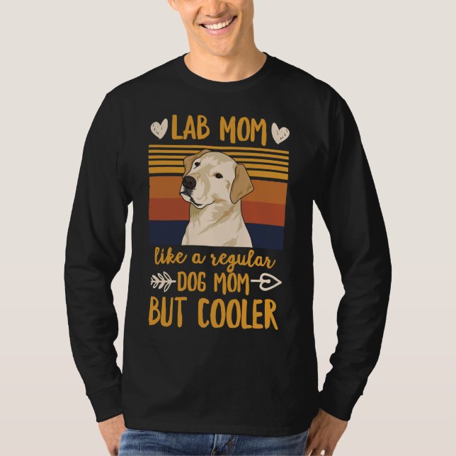 Hundar för Gul lab Mamma T Shirt (Framsida)