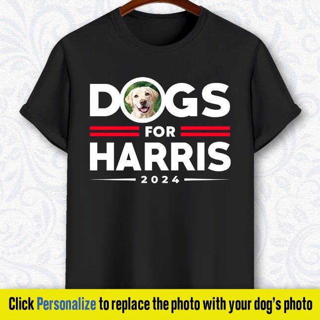 Hundar för Harris 2024-Personligens hund T Shirt (Skapare uppladdad)