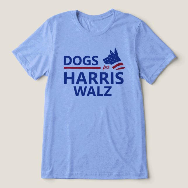 Hundar för Harris Walz T Shirt (Design Framsida)