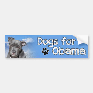 Hundar för Obama Bildekal
