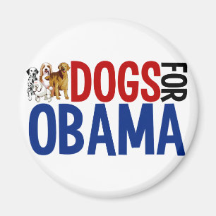 Hundar för Obama Magnet