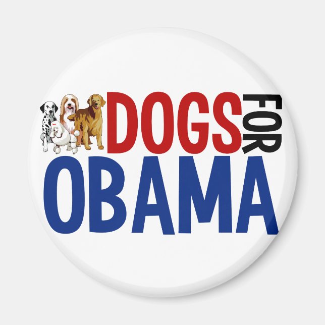Hundar för Obama Magnet (Framsidan)