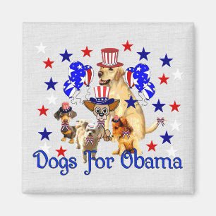 HUNDAR FÖR OBAMA MAGNET