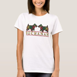 Hundar för Scottie för klanBuchanan Tartan Tee Shirt