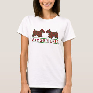 Hundar för Scottie för klanMacGregor Tartan Tee Shirt