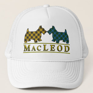 Hundar för Scottie för klanMacLeod Tartan Truckerkeps