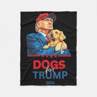 Hundar För Trump Trump Fleecefilt