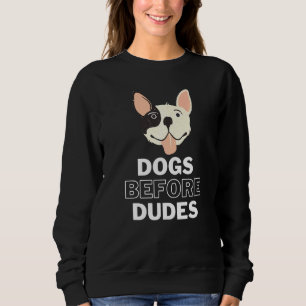 Hundar Före Dudes 4 Fransk Bulldog T Shirt
