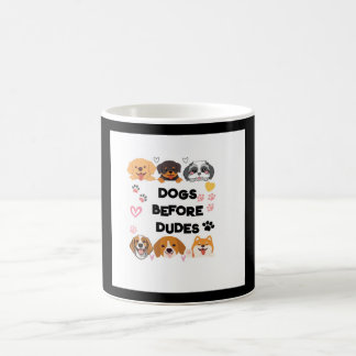hundar före Dudes-Mugg Välj Färg & text Kaffemugg