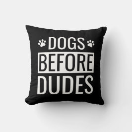 Hundar före Dudes-offert Kudde