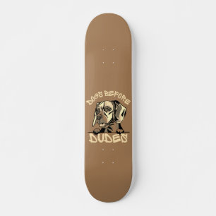 HUNDAR FÖRE DUDES söt rolig hund beagle-gåva Mini Skateboard Bräda 18,5 Cm