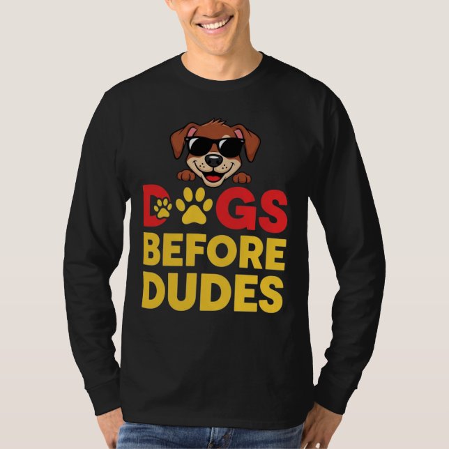 Hundar före killar t shirt (Framsida)