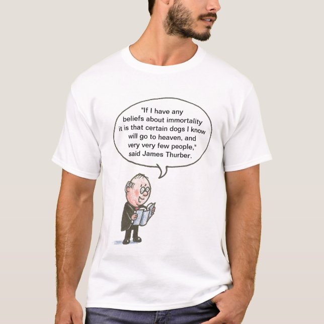 Hundar går till himmel tee shirt (Framsida)