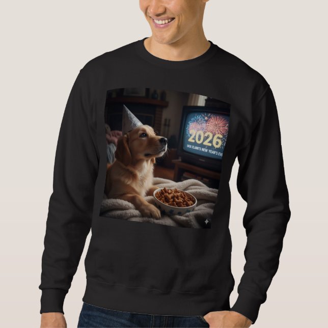Hundar gillar nyår också sweatshirt (Framsida)