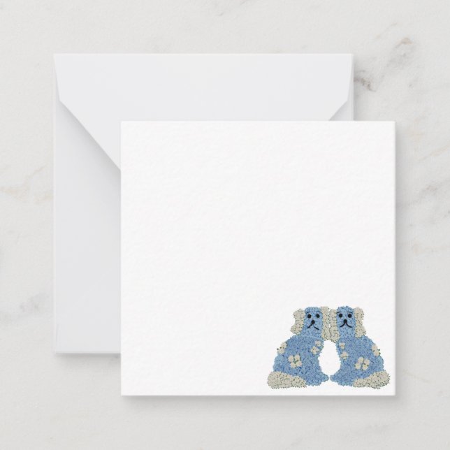 Hundar Ginger Burk Anteckningskort (Framsida)