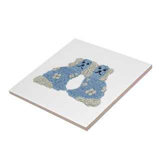 Hundar Ginger Burk Art Kakelplatta