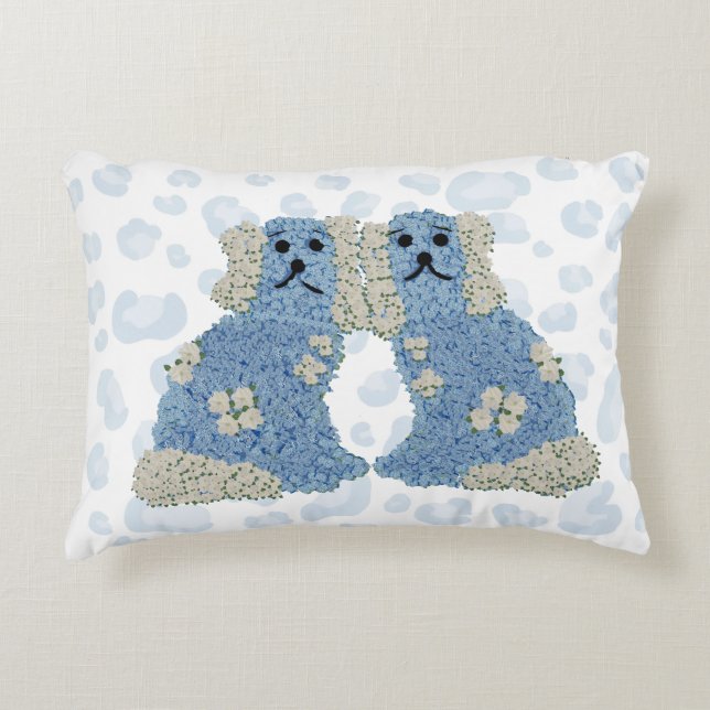 Hundar Ginger Burk Prydnadskudde (Framsidan)