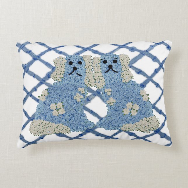 Hundar Ginger Burk Prydnadskudde (Framsidan)