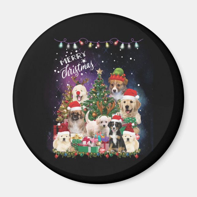 hundar God jul Light Magnet (Framsidan)