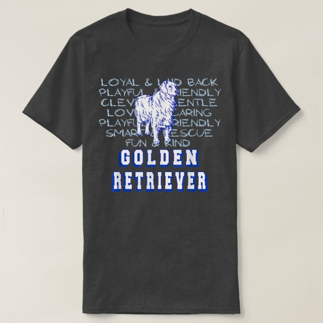 Hundar Golden Retriever Hund aveln Animal Gift T Shirt (Design framsida)
