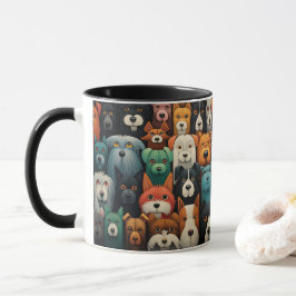 Hundar gör de bästa vänner färglösa kaffe Kopp