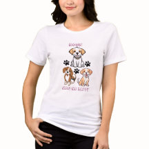 Hundar gör mig Lycklig - Cute Hund älskare T-Shirt