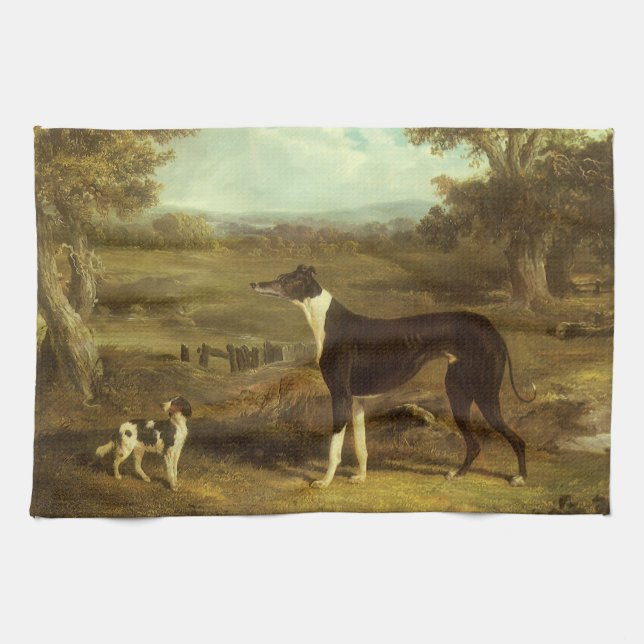 Hundar, Greyhound och Spaniel, Doktor Fop av Herri Kökshandduk (Horisontell)