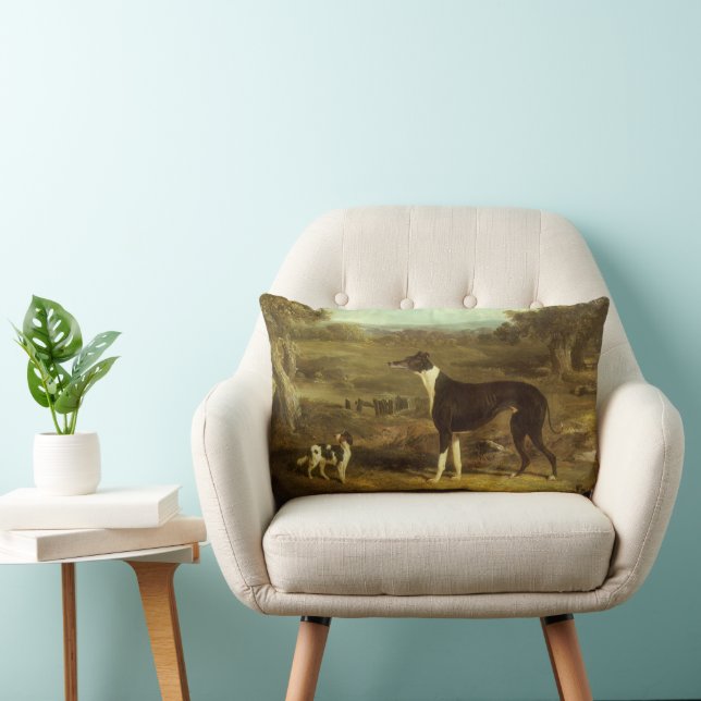 Hundar, Greyhound och Spaniel, Doktor Fop av Herri Lumbarkudde (Stol)