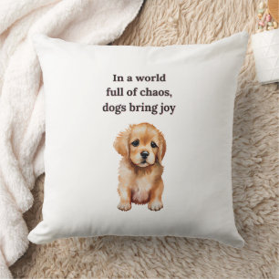 Hundar Hämta Joy Puppy Kudde