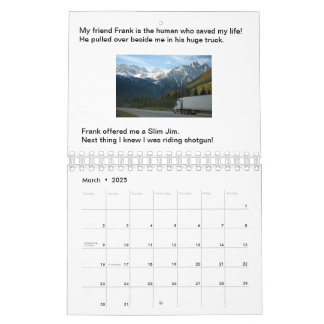 Hundar har aldrig Ge Up Storybook Calendar Kalender