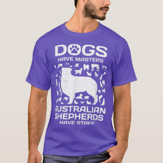 hundar har befälhavare australian shepherd med per t shirt