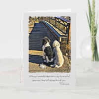 Hundar har rört ditt själ Pet Sympathy Card