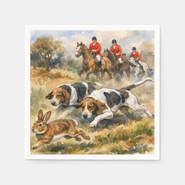 Hundar & Hare  Pappersservett (Framsidan)