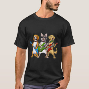 Hundar Heavy Metal-musiker T Shirt