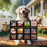 Hundar Helgdagar fram till år 20XX Kalender<br><div class="desc">I denna charmerande kalender för 2025/2026 firas hundar varje månads helgdag med uppmuntrande, realistiska scener. Från en patriotisk valp den fjärde juli till en Alla hjärtans hund, omgiven av ro, har varje sida en vackert detaljerad, festlig inställning. En Thanksgiving valp sitter bredvid en fest, medan en lekfull hund i en...</div>