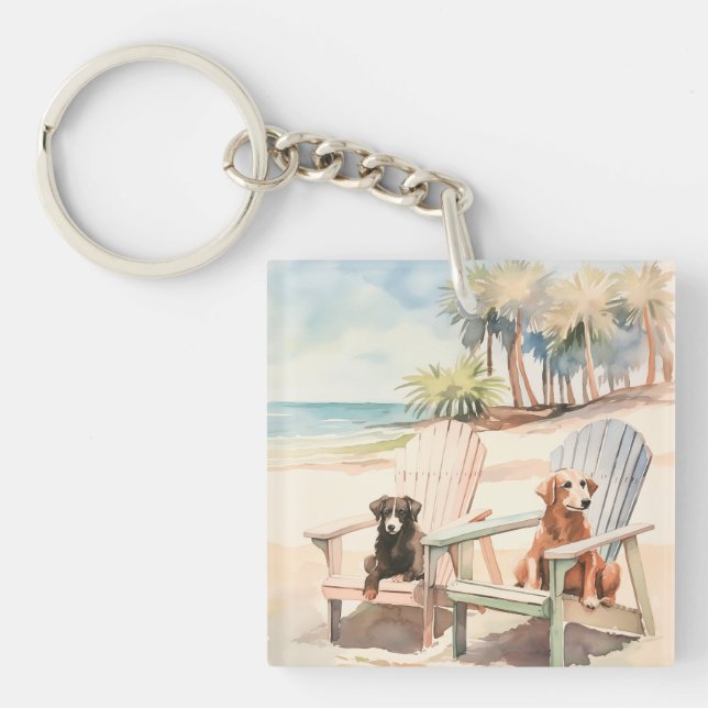 Hundar i Adirondack-stolarna Kuststranden (Framsidan)