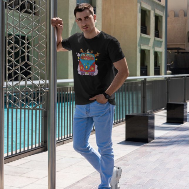 Hundar i Hippie Van T Shirt (Skapare uppladdad)