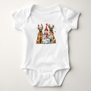 Hundar i julschepherd t shirt