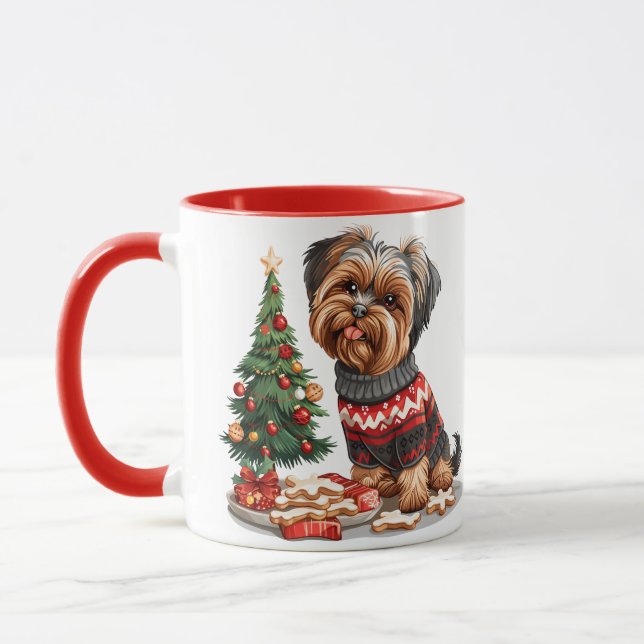 Hundar i julYorkshire Mugg (Vänster)