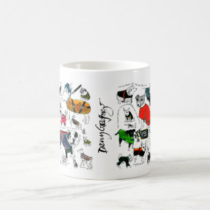 hundar i lagmugg kaffemugg
