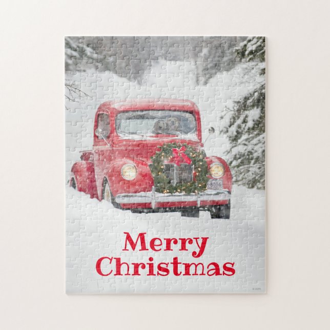 HUNDAR i LASTBIL Pussel (Vertikal)