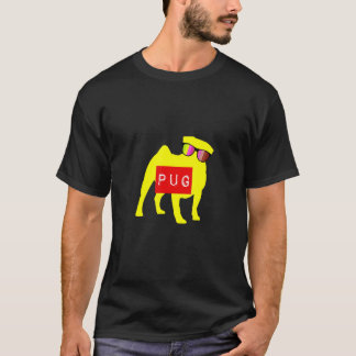 Hundar i retro solglasögon Pug T Shirt