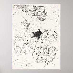 Hundar illustration poster