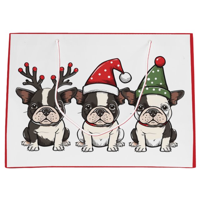 Hundar, Jul Boston Terrier (Framsidan)