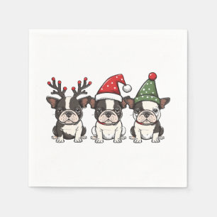 Hundar, Jul Boston Terrier Pappersservett