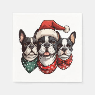 Hundar, Jul Boston Terrier Pappersservett