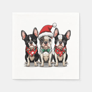 Hundar, Jul Boston Terrier Pappersservett