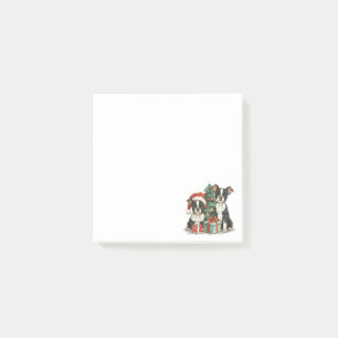 Hundar, Jul Boston Terrier Post-it Block