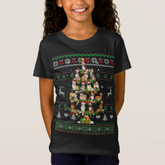 Hundar Julgran Rolig hund Älskare, ugglatt sötare  T Shirt