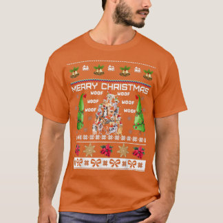 Hundar Julgran Santa Hats Puppies Älskare Owner T Shirt